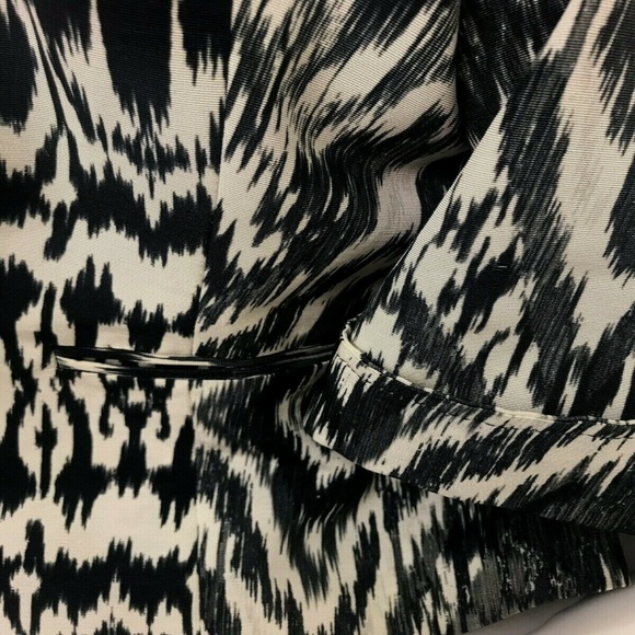 Lafayette 148 NY Jacket Mob Wives Geo Print Chic 12 Lined - Picture 11 of 12